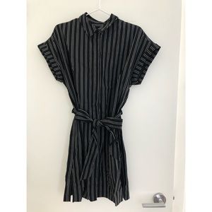 Dynamite Stripped Shirt-dress